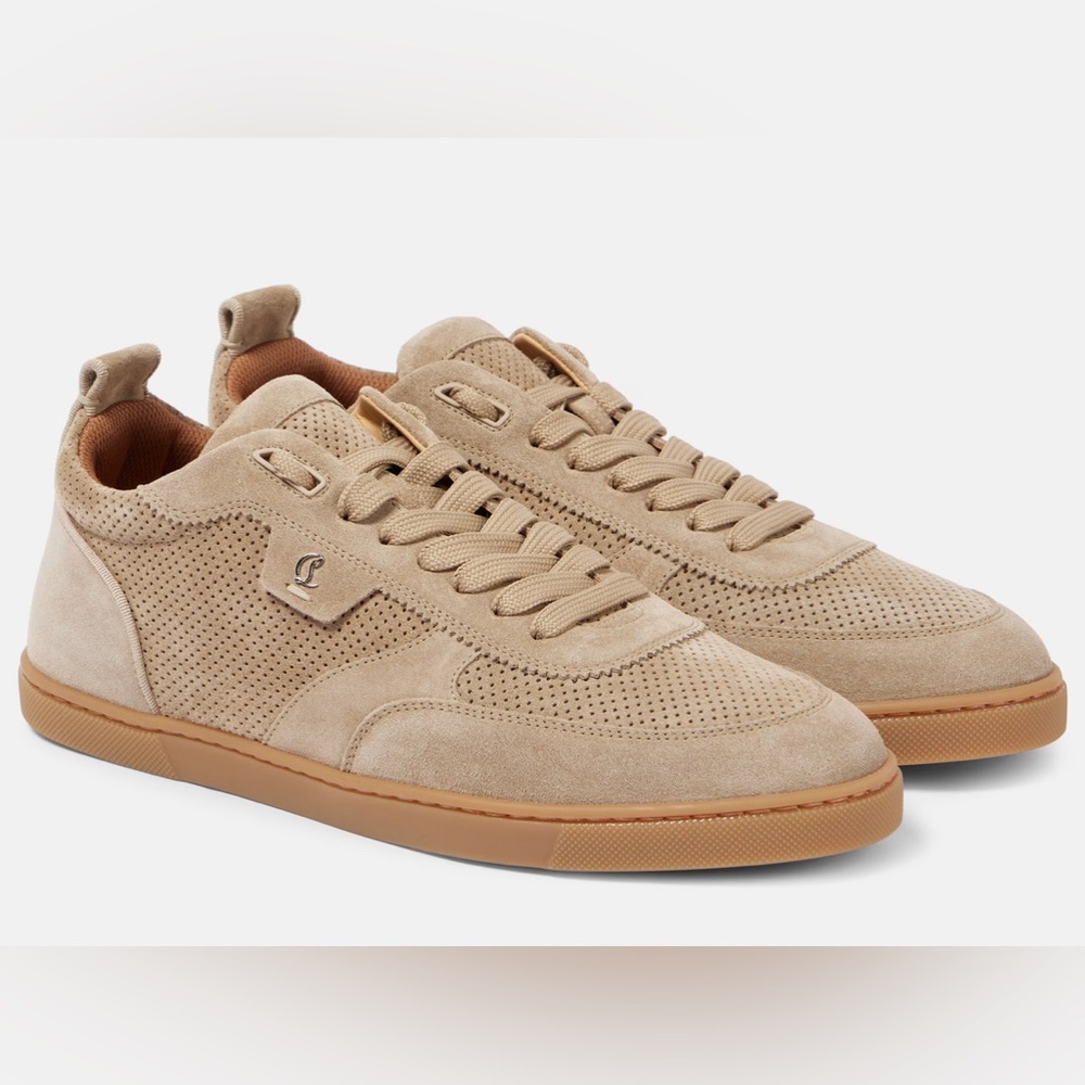 Christian Louboutin Tutti Rui Tan Suede Sneakers